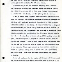 Frank H. Shoemaker typescript, 19 pages, noted on front page as "Have selected from my pocket day-dooks items pertaining to my leisure activities while on trips as private secretary to General Auditor of U.P.-S.P. and affiliates."