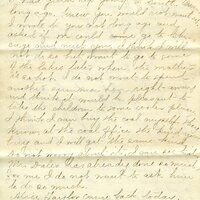 Handwritten 4 page letter from Marcia Bruner to Lawrence Bruner, "It was nearly three weeks the last time…"