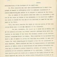 Typewritten letter, 3 pages, from Robert H. Wolcott to Frank H. Shoemaker, "I give herewith a constitution for the suggested Audubon Auxiliary which I trust you will look over carefully and revise as seems to you wise."