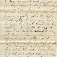 Handwritten 4 page letter from Marcia Bruner to Lawrence Bruner, "Well we are supposing that you are in Rio Janiero today."