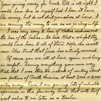 Handwritten 6 page letter from Lawrence Bruner to Marcia Bruner, "I have just received your letter that is dates 'West Point, June 26th'..."