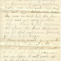 Handwritten 3 page letter from Marcia Bruner, "Well you see I have arrived here…"