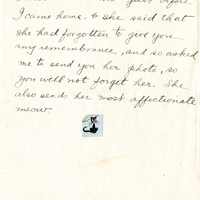 Edith Schwartz Clements handwritten letter