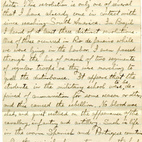 Handwritten 5 page letter from Lawrence Bruner to Marcia Bruner, "Well I have finally reached this place –– the field of action for the next 9 or 10 months."