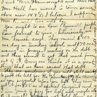 Handwritten 6 page letter from Marcia Bruner to Lawrence Bruner, "It is again Sunday and I thought I would write to you…"