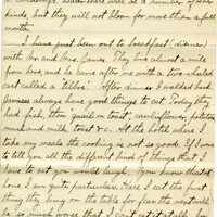 Handwritten 6 page letter from Lawrence Bruner to Helen, "I believe that I will write this letter to you because the last wasto Psyche or Mamma..."