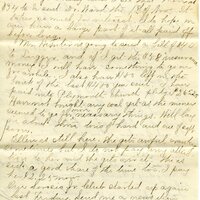 Handwritten 3 page letter from Marcia Bruner to Lawrence Bruner, "There is nothing new to write about today…"