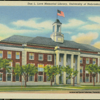 Postcard view, north facade.