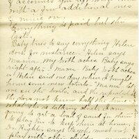 Handwritten 11 page letter from Marcia Bruner to Lawrence Bruner, "The letter you wrote June 27 got here…"
