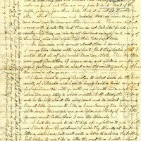 Handwritten 2 page letter from Lawrence Bruner to Psyche, "As this is your birthday I will write to you..."