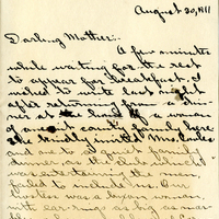 Edith Schwartz Clements handwritten letter