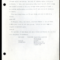 Frank H. Shoemaker typescript, 3 pages,  on Woodlawn Cemetary and Branson Woods, including biplane trip over Lincoln, Nebraska.