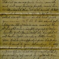 Handwritten 6 page letter from Marcia Bruner to Lawrence Bruner, "I feel more like taking a nap than writing a letter…"