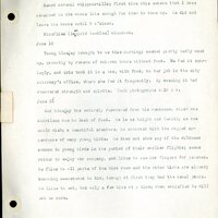 Frank H. Shoemaker typescript, 46 pages, detailing bird sightings, field trips, photography, and associated activities in Omaha, Nebraska.