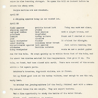 Elizabeth Van Sant transcribed letters