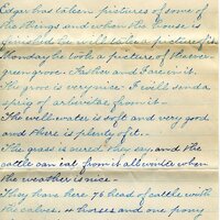 Handwritten 10 page letter from Lillie C. Bruner to Lawrence Bruner, "We read several of your letters sent from home…"