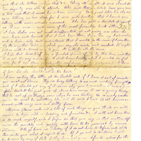 Handwritten 1 page letter from Lawrence Bruner to Marcia Bruner, "I don't know how Miss-- (I have forgotten her name)..."