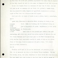 Frank H. Shoemaker typescript, 32 pages, detailing bird sightings, field trips, photography, and associated activities in Omaha, Nebraska.