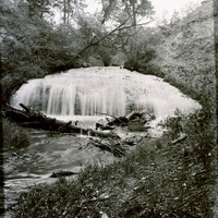 Original caption: Waterfall on Schlegel's Creek [sic], Cherry Co., Nebr. June 1903. Cherry County.