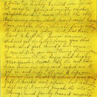 Handwritten 5 page letter from Marcia Bruner to Lawrence Bruner, "I will try to write a few lines today..."