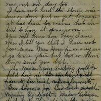 Handwritten 6 page letter from Marcia Bruner to Lawrence Bruner, "It is again Sunday and I thought I would write to you…"