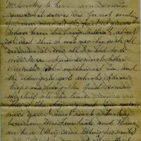 Handwritten 6 page letter from Marcia Bruner to Lawrence Bruner, "It is again Sunday and I thought I would write to you…"