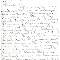 Edith Schwartz Clements handwritten letter