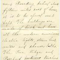 Handwritten 8 page letter from Ella Bruner to Lawrence Bruner, "I have been wanting to write to you for a long time…"