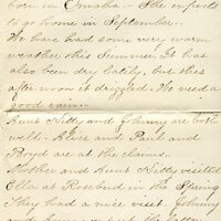 Handwritten 4 page letter from Lillian Bruner to Lawrence Bruner, "I have been wanting to write for some time…"