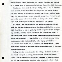 Frank H. Shoemaker typescript, 19 pages, noted on front page as "Have selected from my pocket day-dooks items pertaining to my leisure activities while on trips as private secretary to General Auditor of U.P.-S.P. and affiliates."