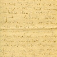 Handwritten 18 page letter from Amy Bruner to Lawrence Bruner, "Did you think I was never going to write…"